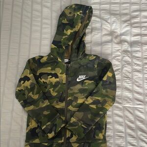 Nike Kids Camo Hoodie - Green